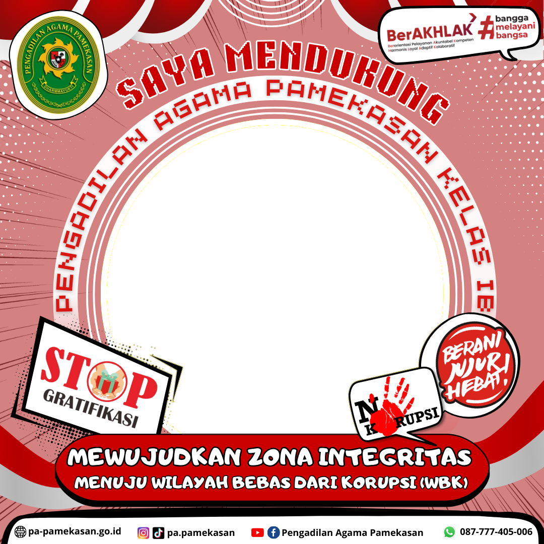Twibbon ZI PA PamekasanTwibbon Tanpa Watermark