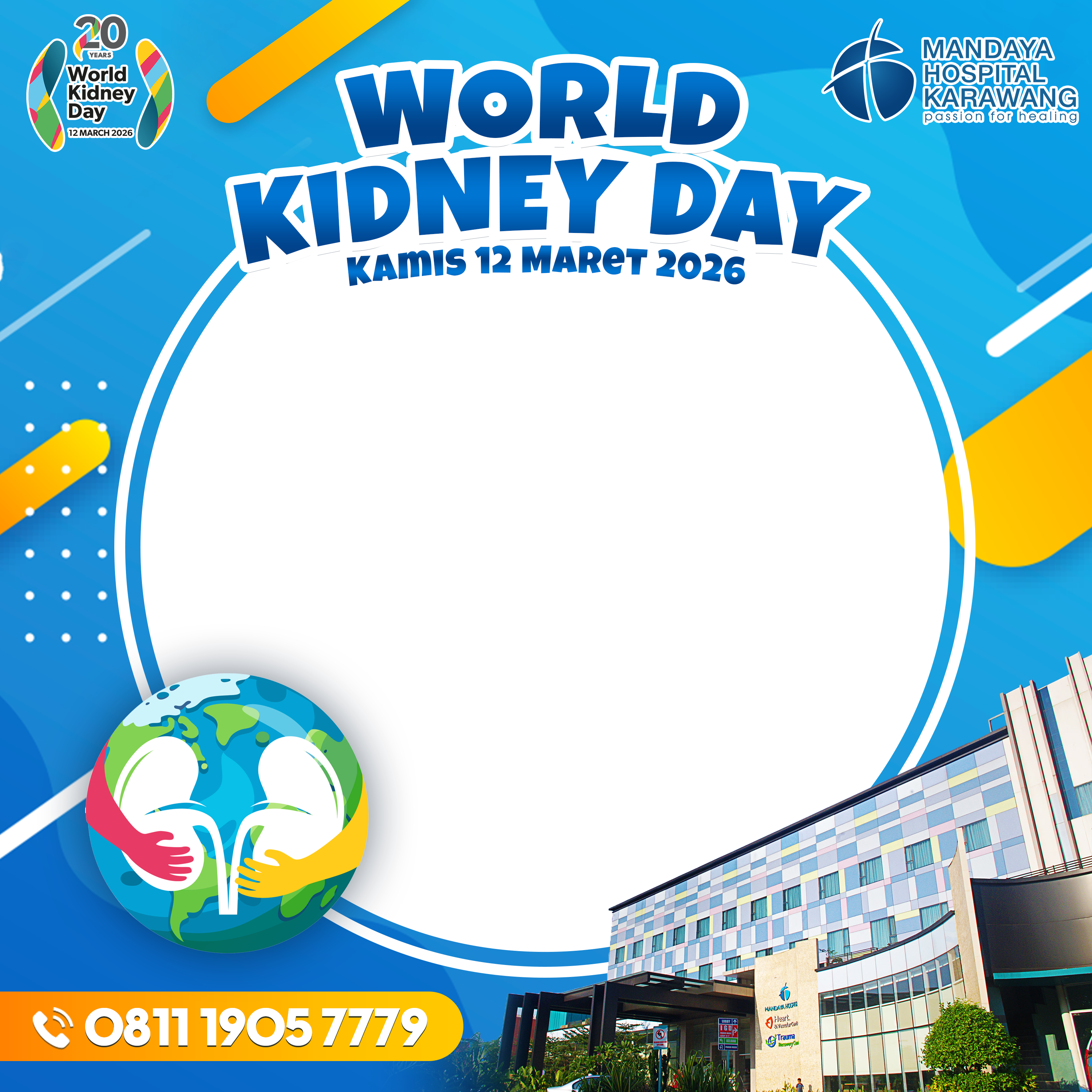 World Kidney DayTwibbon Tanpa Watermark