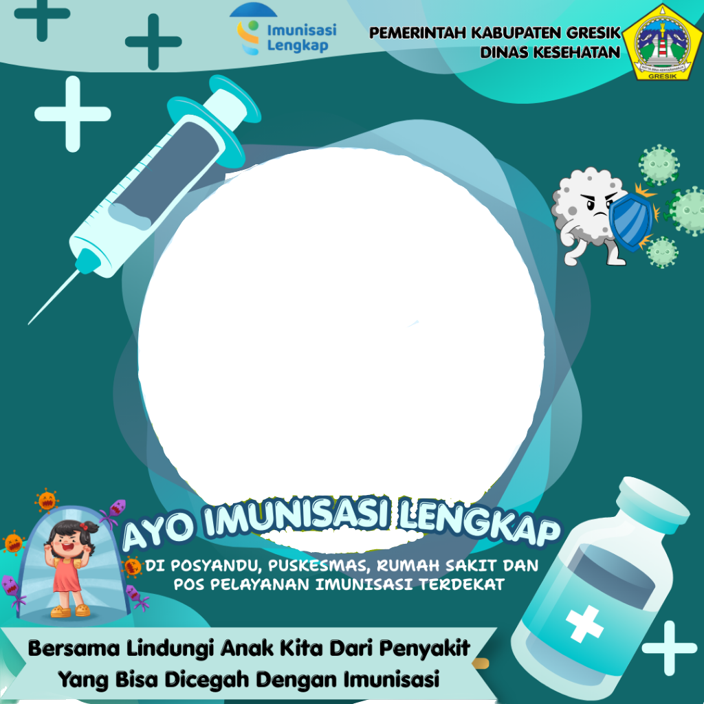 Ayo Imunisasi Lengkap !!Twibbon Tanpa Watermark