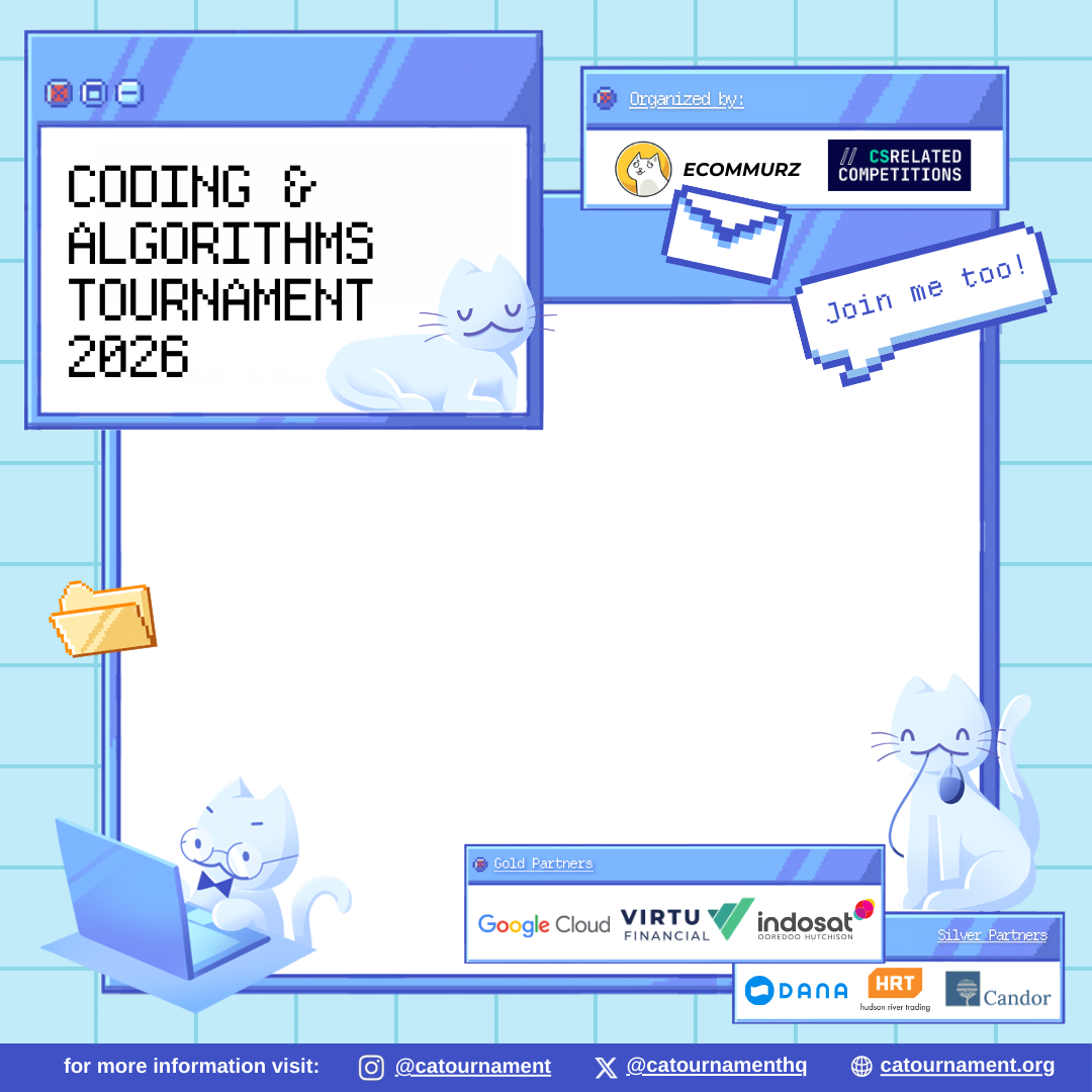 Coding & Algorithms Tournament 2026Twibbon Tanpa Watermark
