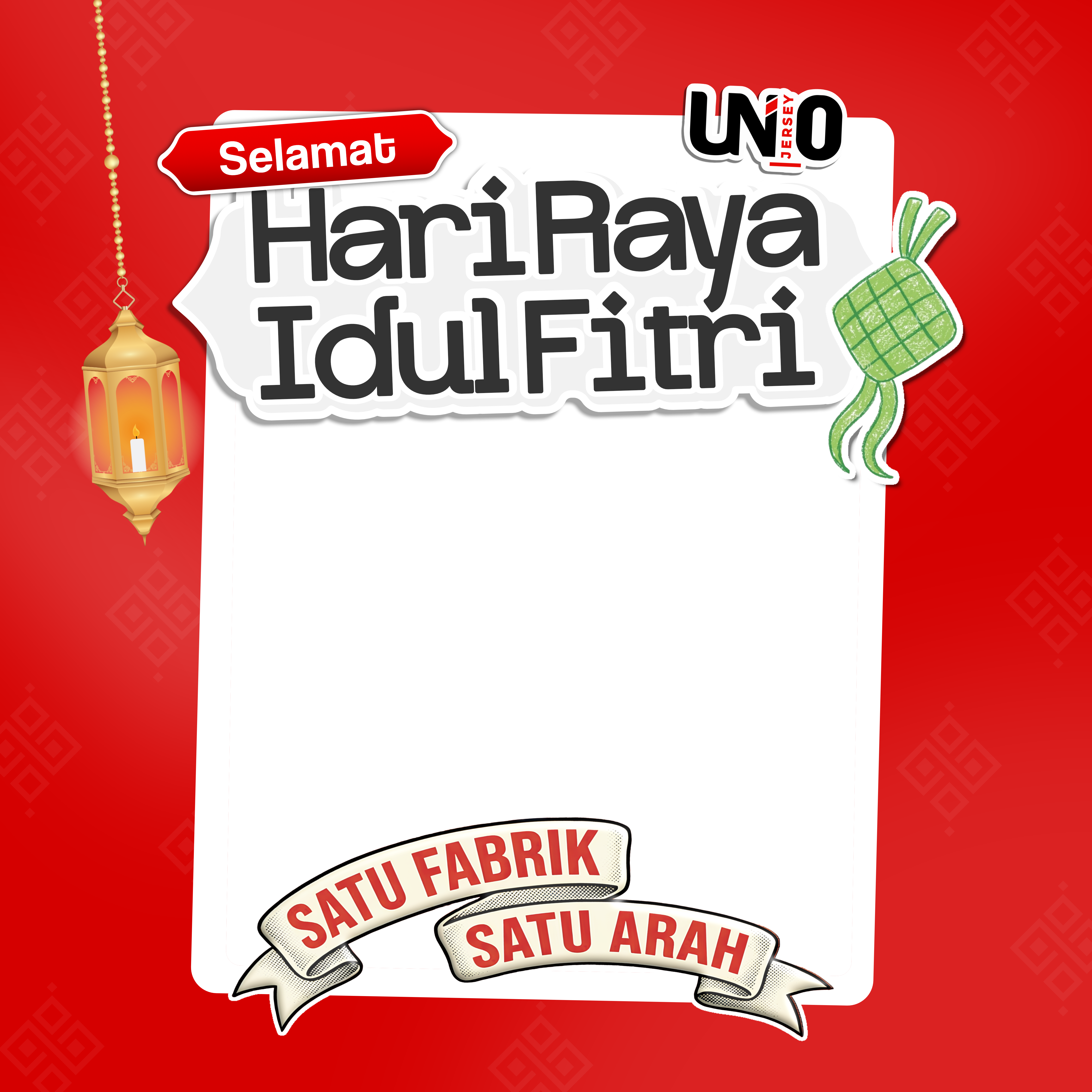 Twibbon lebaran Uno JerseyTwibbon Tanpa Watermark