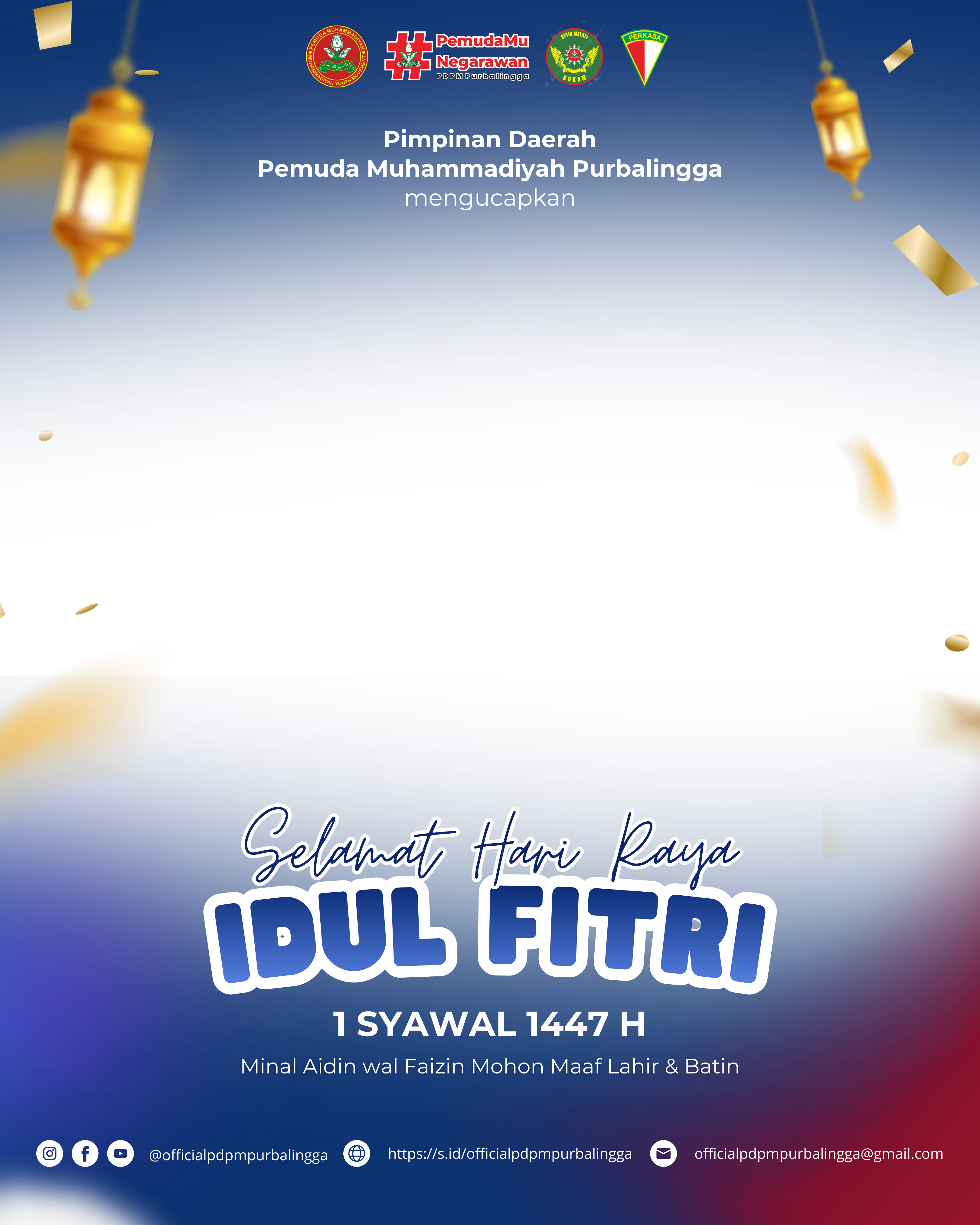 Selamat Idul Fitri PDPM PurbalinggaTwibbon Tanpa Watermark