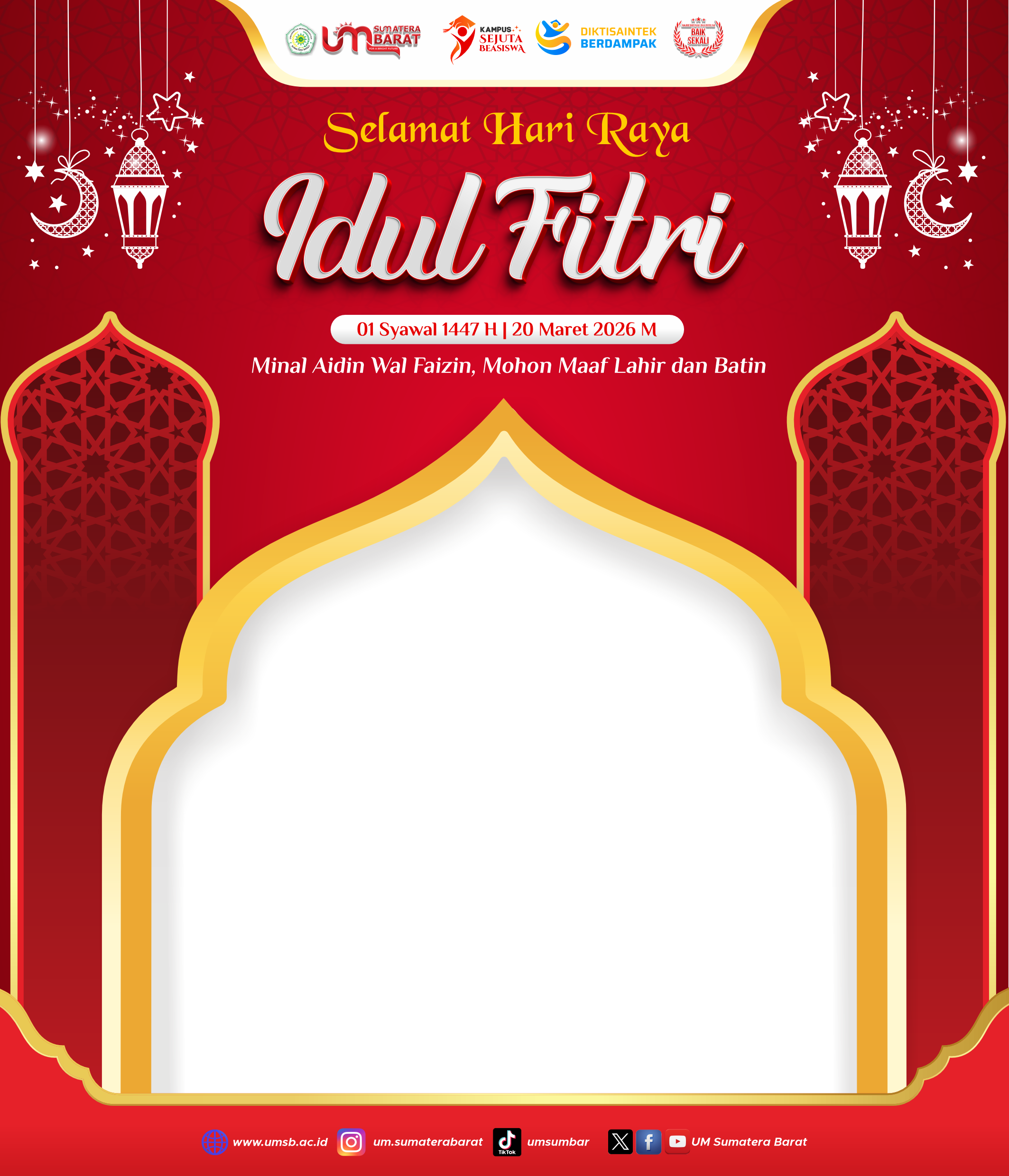 Twibon Idul Fitri UM Sumbar 1447 HTwibbon Tanpa Watermark