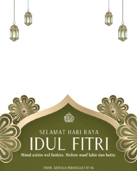 Selamat Hari Raya Idul Fitri 1447 HTwibbon Tanpa Watermark