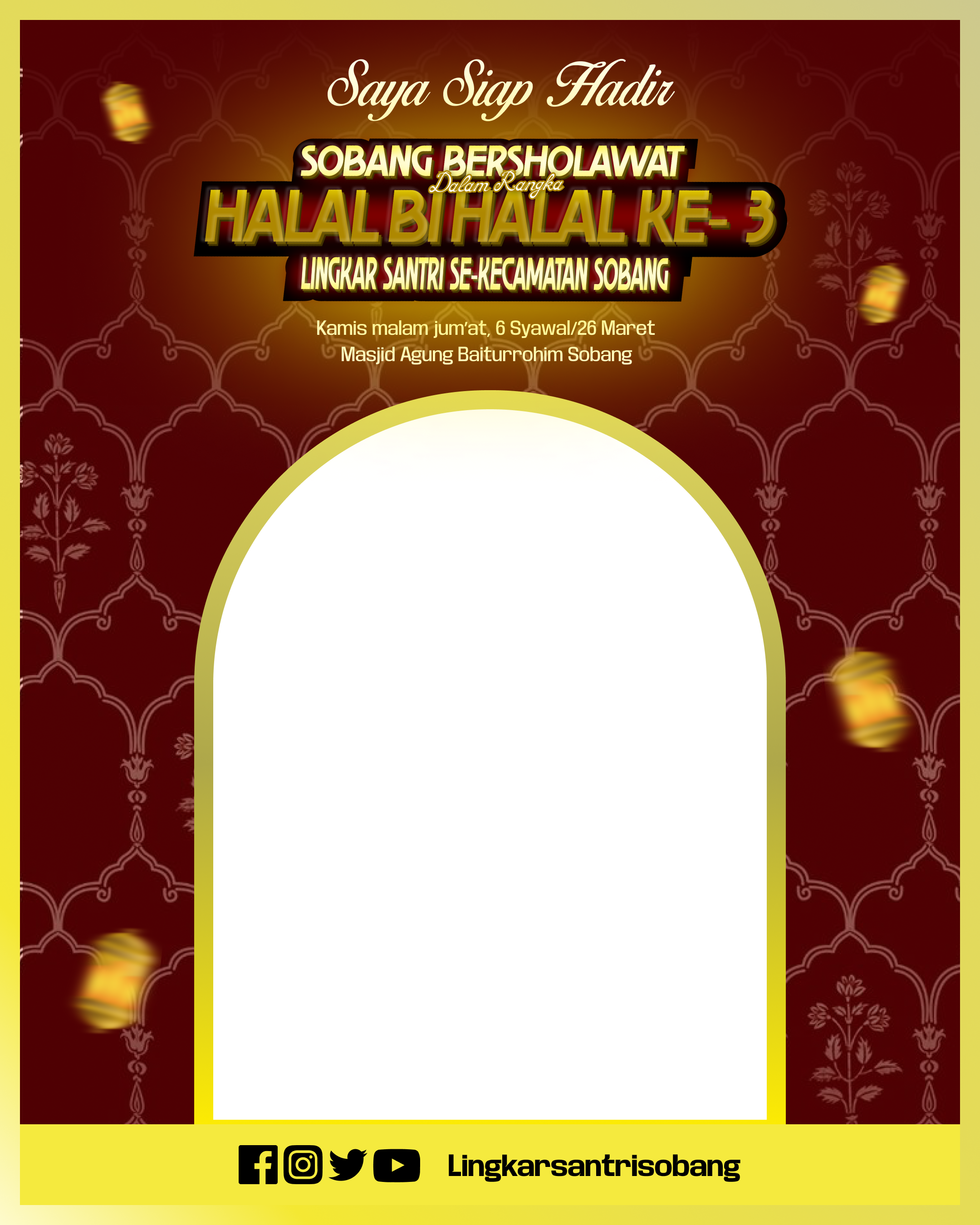Selamat Datang Para Santri! Tunjukan antusiasme kamu dengan twibbon ini dan bagikan ke media sosial kalianTwibbon Tanpa Watermark