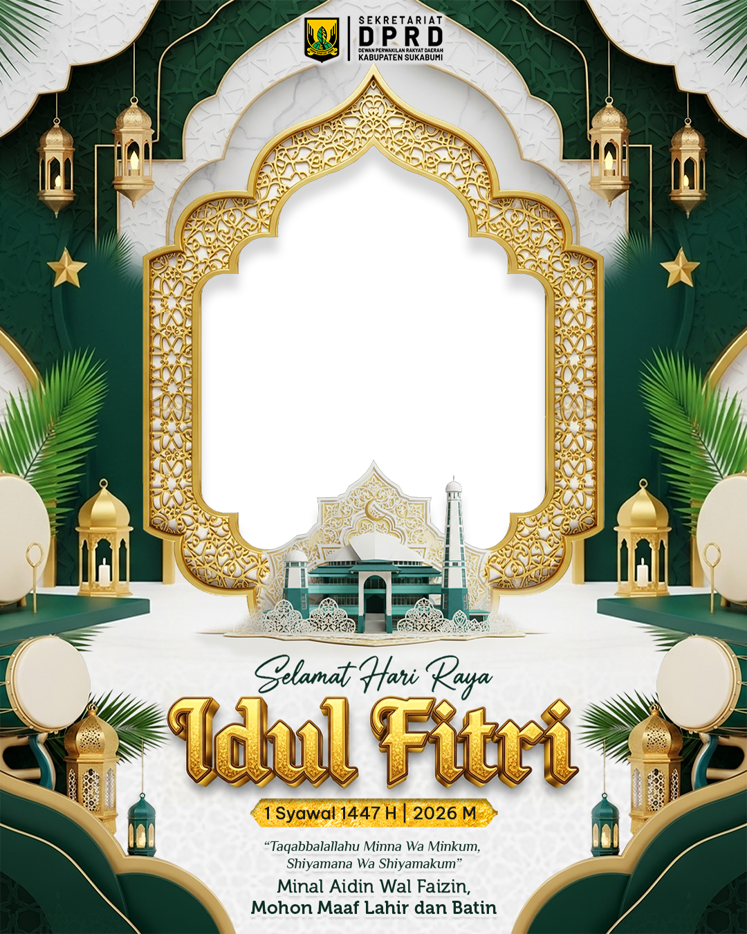 SETWAN DPRD KABSI EID MUBARAKTwibbon Tanpa Watermark