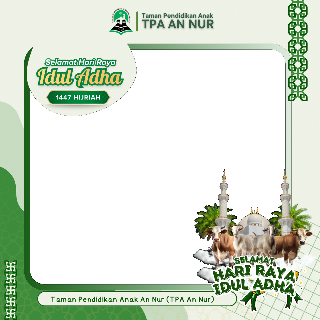 Menyambut Idul Adha 1447 HTwibbon Tanpa Watermark