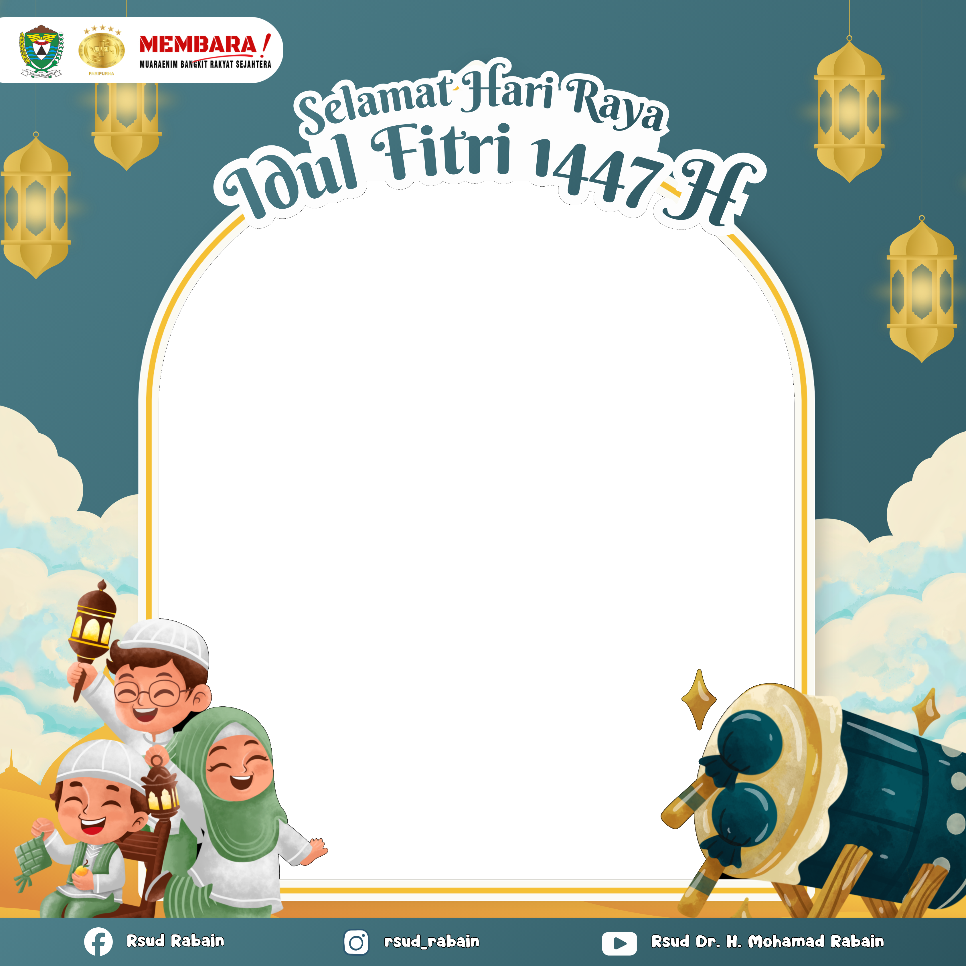 Ucapan Hari Raya Idul Fitri 1447 RSUD Dr. H. Mohamad RabainTwibbon Tanpa Watermark