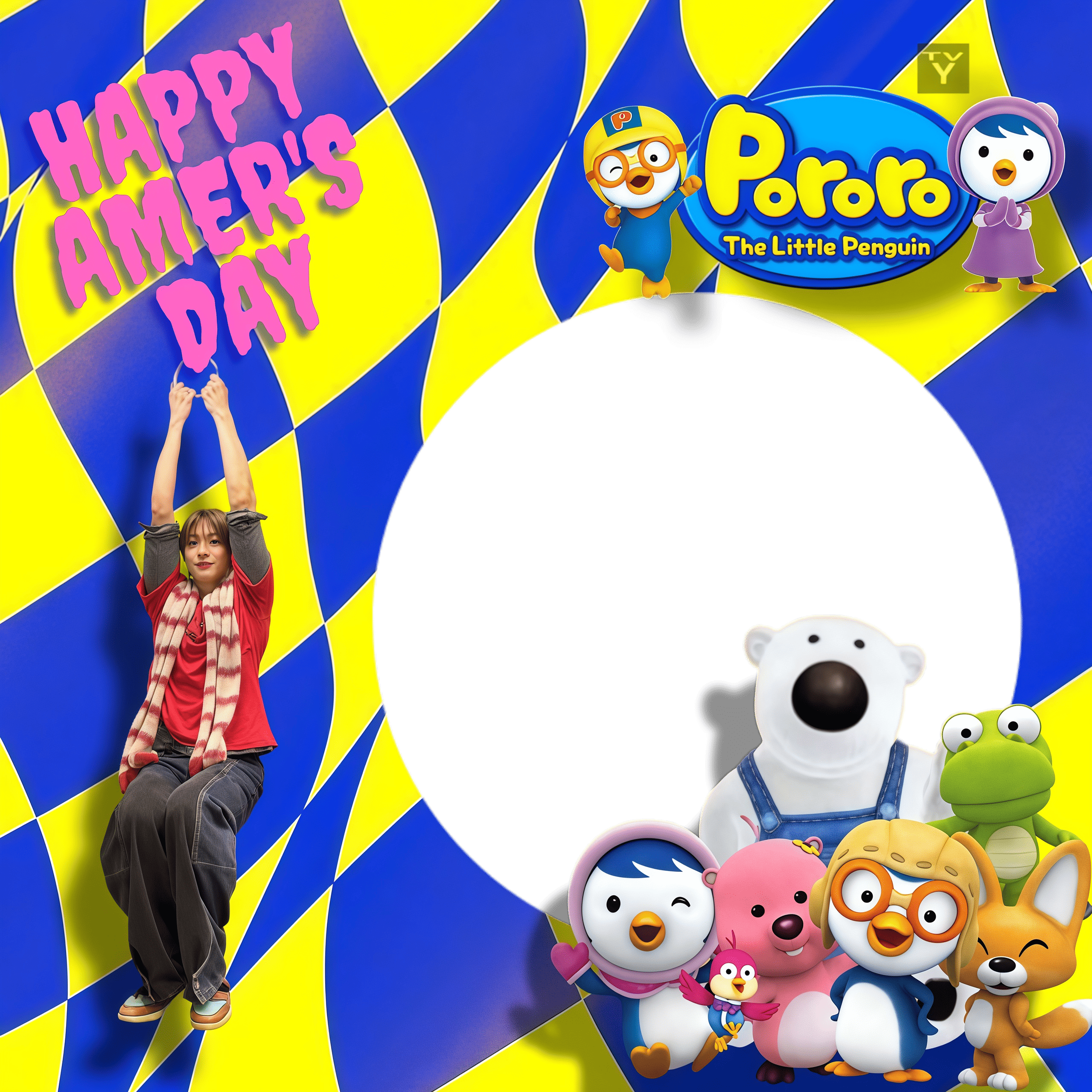 Amer's birthday.Twibbon Tanpa Watermark