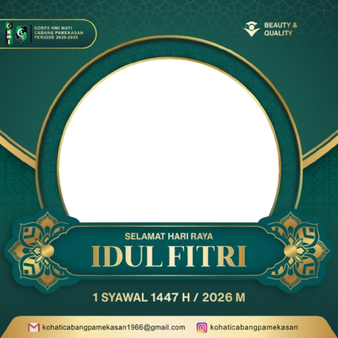 Hari Raya Idul Fitri 2026Twibbon Tanpa Watermark