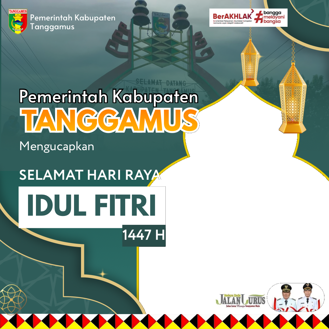 Selamat Hari Raya Idul Fitri 1447Twibbon Tanpa Watermark