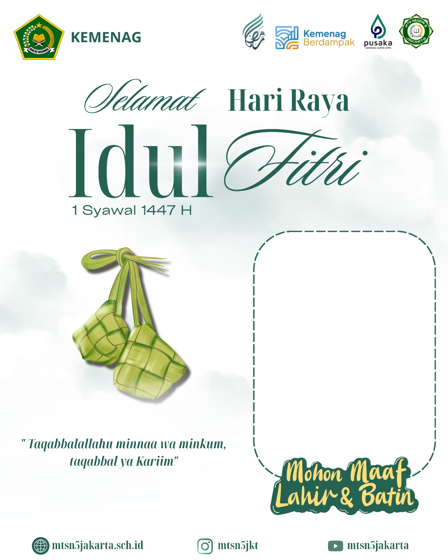 idulfitri26Twibbon Tanpa Watermark