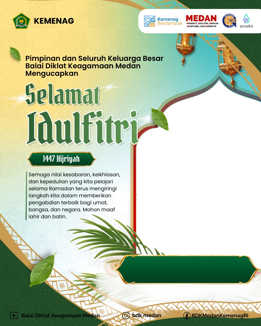 BDK Medan IdulfitriTwibbon Tanpa Watermark