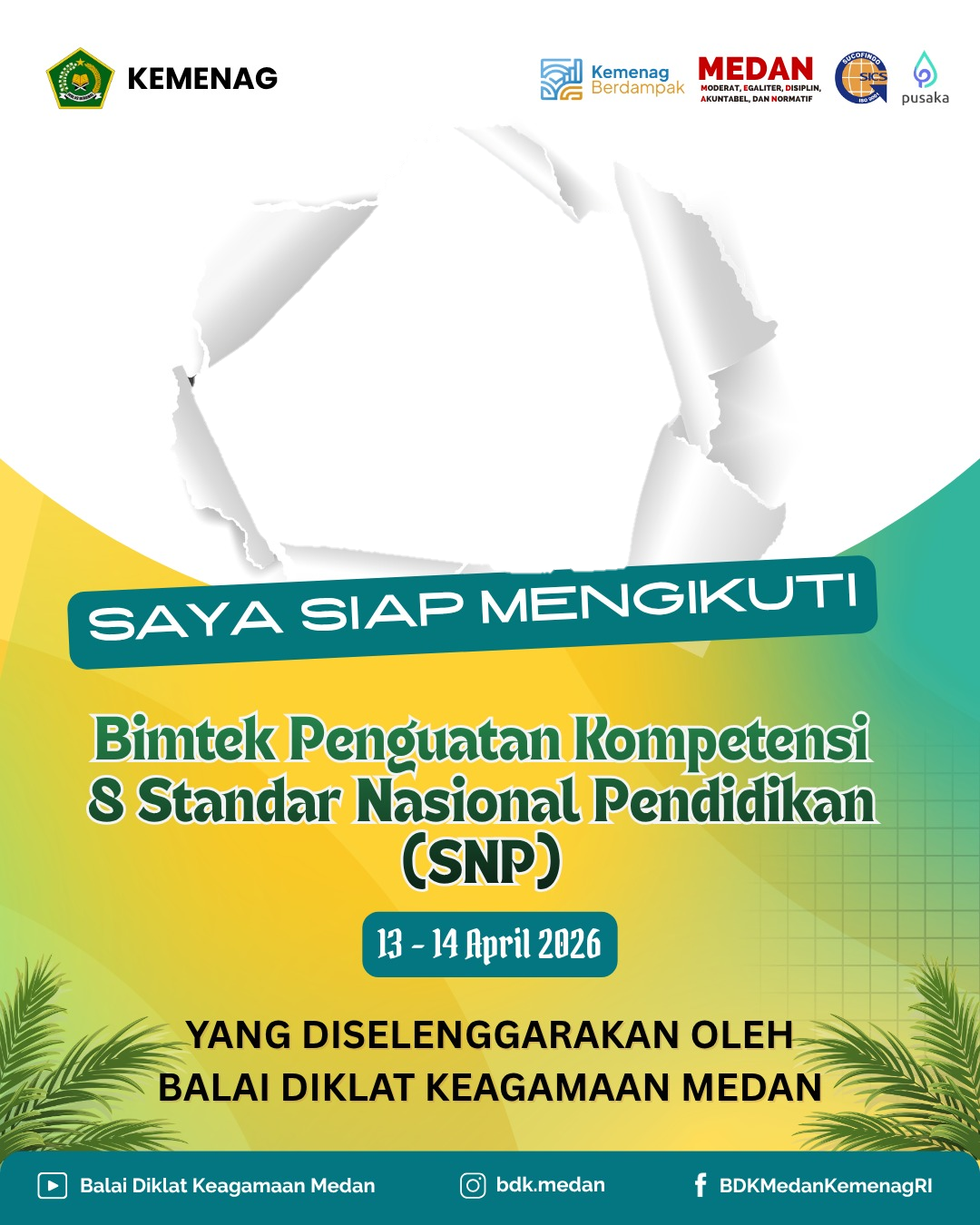 Bimtek Penguatan Kompetensi 8 Standar Nasional Pendidikan bagi Kepala MadrasahTwibbon Tanpa Watermark