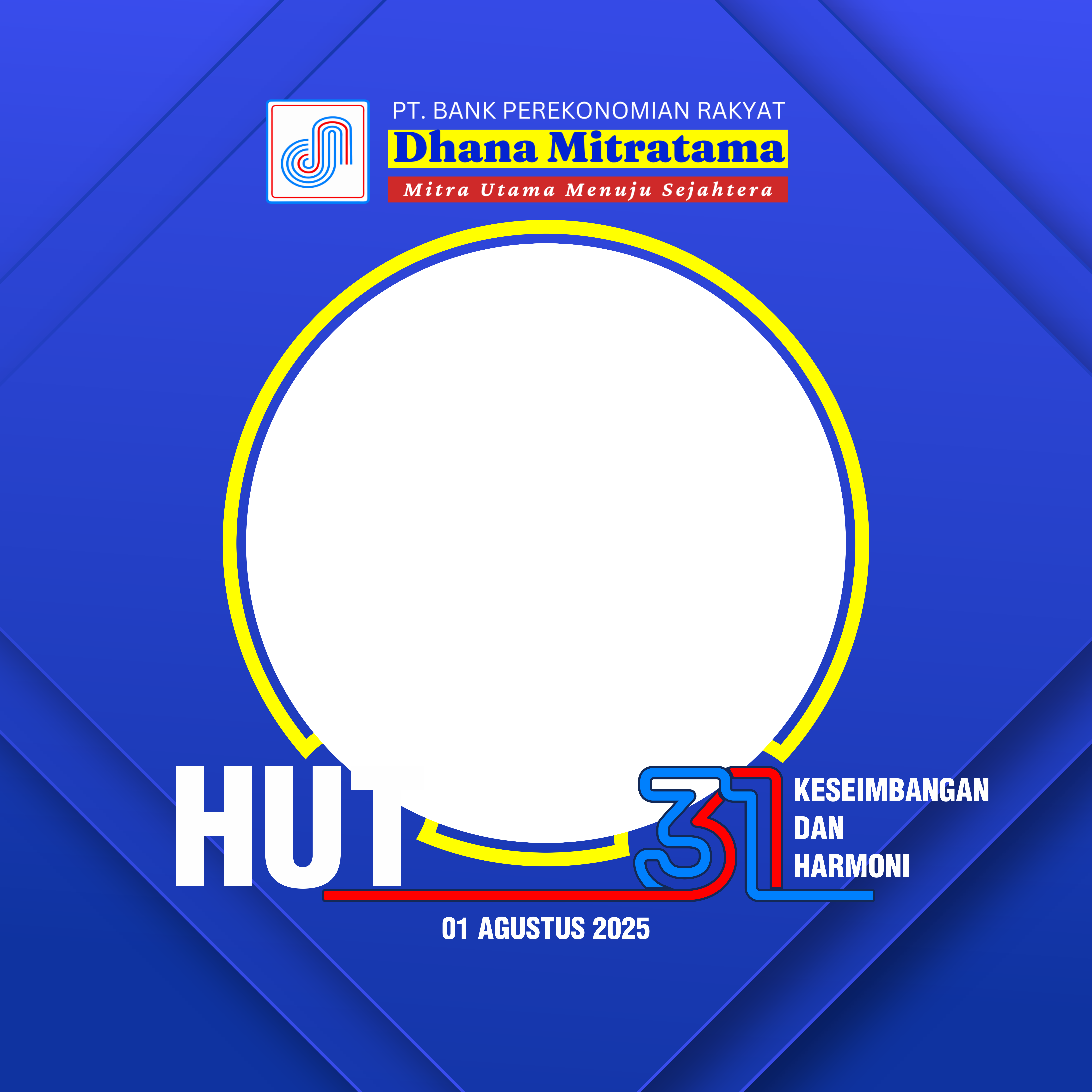 HUT PT BPR DHANA MITRATAMA KE-31Twibbon Tanpa Watermark
