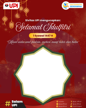 Twibbon UPI Idulfitri 1447 H