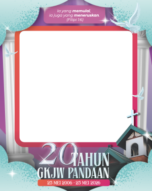 Twibbon Ulang Tahun Gereja GKJW Pandaan ke 20