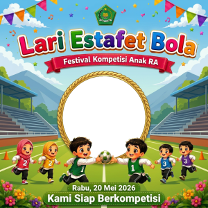 Lari Estafet Bola Festival Kompetisi Anak RA Tahun 2026