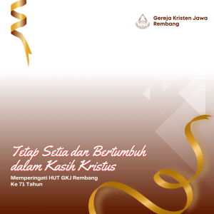 Twibbon HUT GKJ Rembang ke 71 Tahun