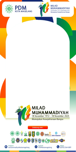 Twibbon Milad Muhammadiyah PDM Kota Magelang