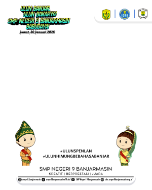 [IG Feed] Ulun Banjar, Ulun Bakarya, SMP Negeri 9 Banjarmasin Babudaya