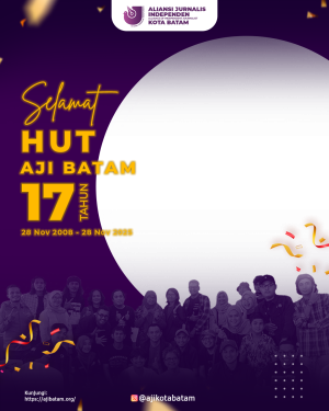 Twibbon HUT AJI Batam ke-17 Tahun