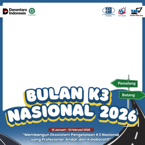 Twibbon Bulan K3 Nasional 2026 PT PBTR
