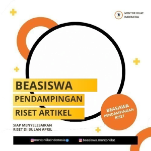 Beasiswa Pendampingan Riset Artikel