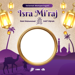 Twibbon Isra Mi'raj Nabi Muhammad S.A.W.