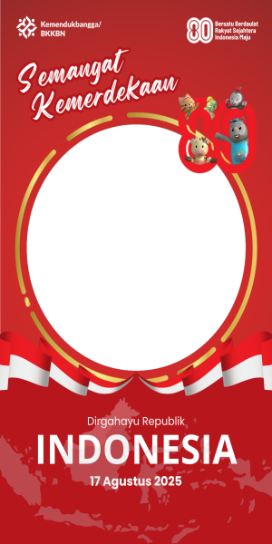 Twibbon HUT RI ke-80 Kemendukbangga