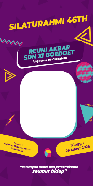 Silaturahmi 46 Reuni Akbar SDN XI Boedoet Angkatan 80 Gorontalo
