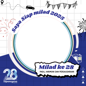 Twibbon milad 28