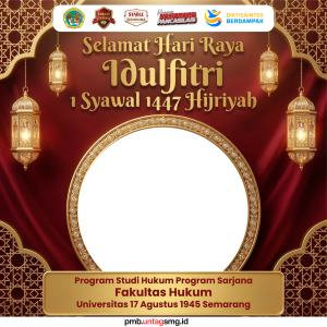 Selamat Hari Raya Idulfitri 1447H, Program Studi Hukum Program Sarjana, FH Untag Semarang