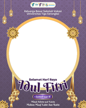 Twibbon Hari Raya Idul Fitri 1447H Sekolah Vokasi