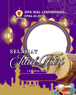 Twibbon Idul fitri 2026 DPA IKAL LEMHANNAS PPRA 49-2013