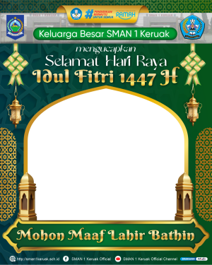 Twibon Idul Fitri 1447 H SMAN 1 Keruak