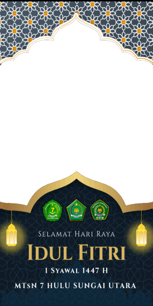 Selamat hari raya idul fitri MTsN 7 HSU
